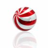 Red Candy Glass Ball - 12 Ornaments - Image 2