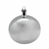 Silver Shiny Glass Ball - 12 ornaments