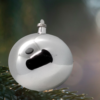 Silver Shiny Glass Ball - 12 ornaments - Image 3